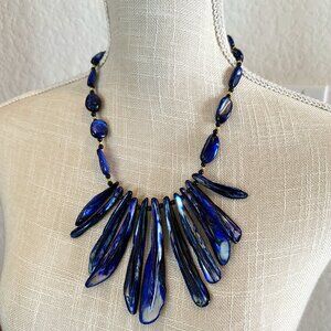 Acrylic Tribal Fringe Necklace